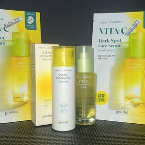 2 Goodal Vit C Dark Spot Care serums & 2 Vit C Sheet Masks